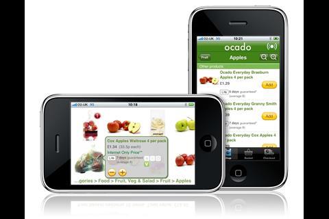 Ocado was one of the first grocers to offer a dedicated mobile app for its online store
